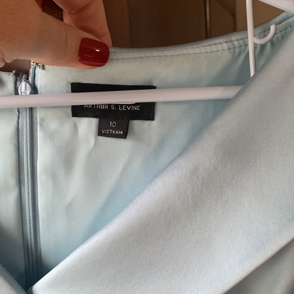 Light blue (powder blue), lined, size 10, dress. - Picture 3 of 10